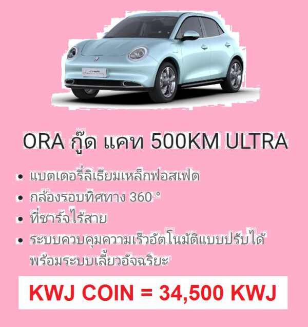 รถยนต์ไฟฟ้า ORA GOODCAT 500KM ULTRA LIGHT BLUE
